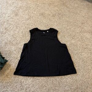 Black Sleeveless Women's workout Top